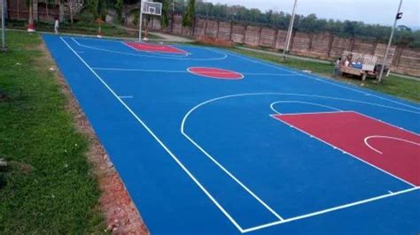 Itf Approved Matte Acrylic Basketball Court Flooring For Outdoor At