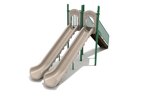 6 Foot Double Sectional Straight Slide Commercial Playground