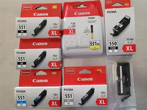 Diverse Canon Pixma 551 XL Und 550 XL Tinte Kaufen Auf Ricardo