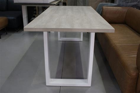 Eettafel Wit Licht Houtlook Melamine Hal Nl