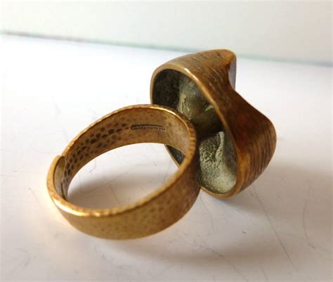 Finland Bronze Ring Adjustable Size Scandinavian Silver