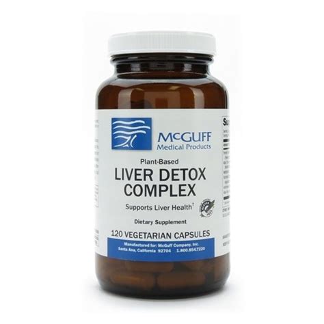 Liver Detox Complex Plant Based 120 Capsules Mcguff