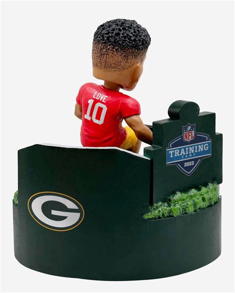 Jordan Love Green Bay Packers 2023 Training Camp Mini Bobblehead Scene FOCO