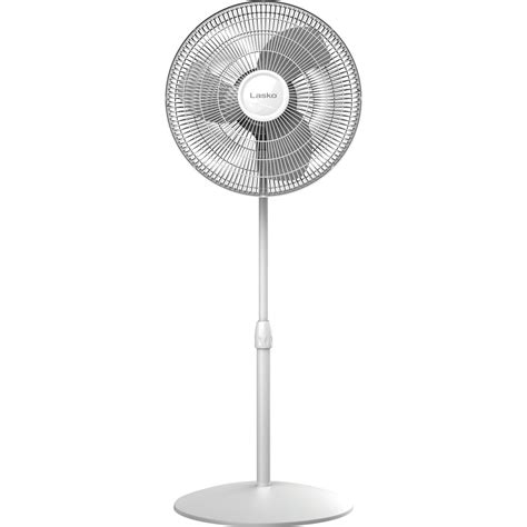 Lasko 16 Oscillating Stand Fan In White