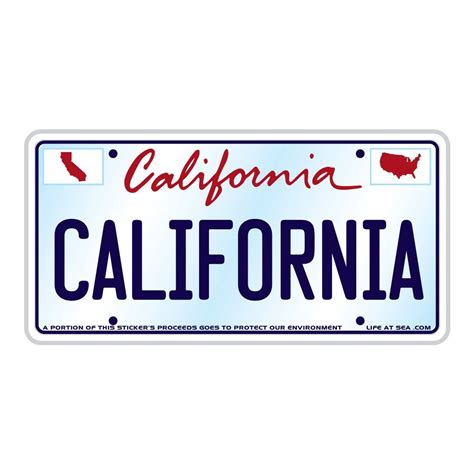 California License Plate Sticker Colors - downzfil