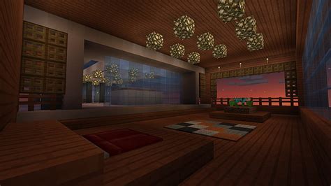 Hd Wallpaper Brown Wooden Framed Glass Top Coffee Table Minecraft