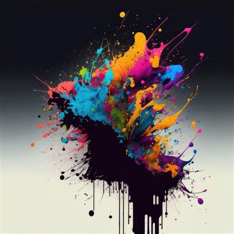 Premium Photo | Splatters of colorful concept isolated on background