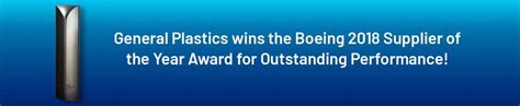 General Plastics Manufacturing Company Receives "Supplier of the Year" Award from Boeing ...