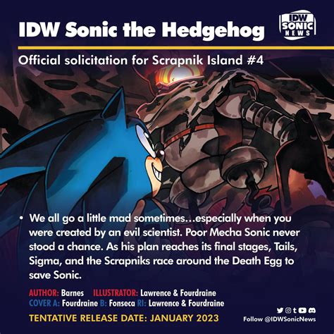 Idw Sonic Covers And Previews · Idwsonicnews — Solicitation For Sonic The