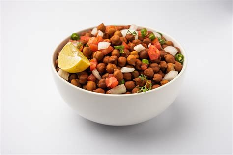 Indian Street Breakfast Chana Chaat Also Know As Chana Masala Chola