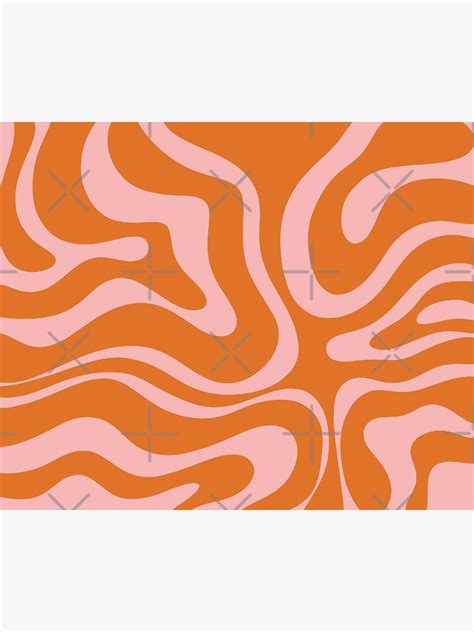 Liquid Candy Retro Abstract Pattern In Pink And Orange Poster For Sale By Kierkegaard Redbubble