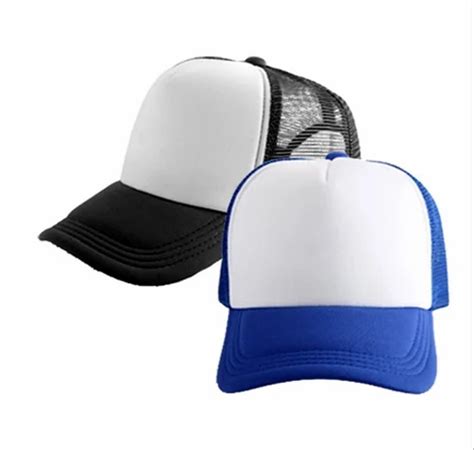 Black Blue And White Polyester Sublimation Cap For Promotional 36