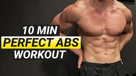 10 Min Perfect Abs Workout No Equipment Follow Along Youtube