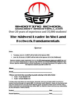 Fillable Online Spencer K12 Ia BEST BASKETBALL REGISTRATION FLYER