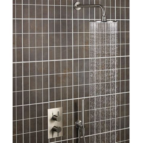 Jtp Inox Stainless Steel Three Outlet Two Handle Thermostatic Shower