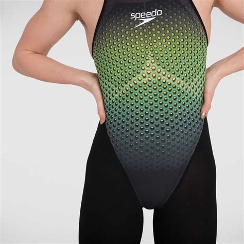 Speedo Fastskin Lzr Pure Valor Open Back Kneeskin Refurbished Swimsuit