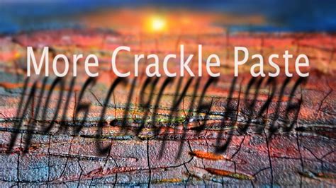 Acrylic Painting Techniques Abstract Landscape On Crackle Paste Youtube