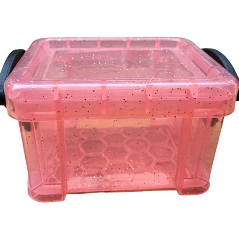 Mini Plastic Storage Box with Locking Lid Clear Plastic Organizer for ...