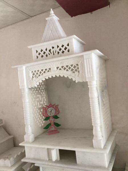 Pure White Marble Temple For Home Size 2 5 Feet 15 Inch At Rs