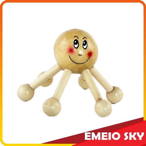 Massage Tools 6 Legs Urut Kayu Sotong 6 Kaki Wooden Massage Shopee