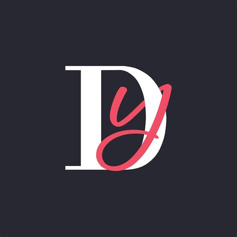 Premium Vector Letter DY Logo Perfectly Blended Initials DY Letter