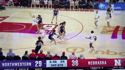 Jaz Shelley Reverse Lay Up Nebraska Husker Women’s Basketball 2 28 2022 Vs Northwestern Youtube