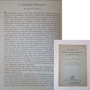 Empirische Erbprognose Von Ernst R Din Sonderdruck Aus Erblehre