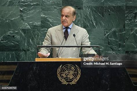 prime minister shehbaz sharif images stock  high res
