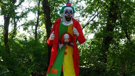 6FT Animated Scary Surprise Evil Clown Prop Decoration | Evil Clown Decorations