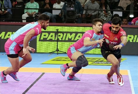 Bengaluru Bulls End Home Leg With Close Win Over Jaipur Pink Panthers