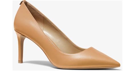 Michael Kors Alina Flex Leather Pump In Natural Lyst