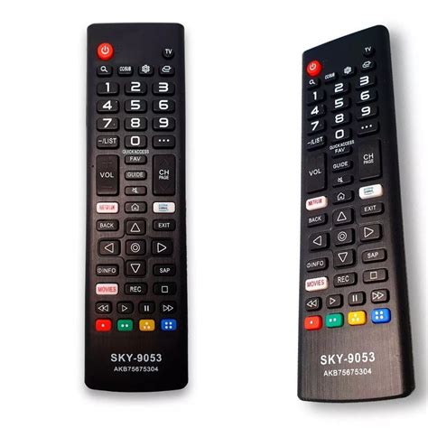 Controle Remoto Para Tv Lg Smart Netflix Prime Movies FBG 9053 Brasvarejo