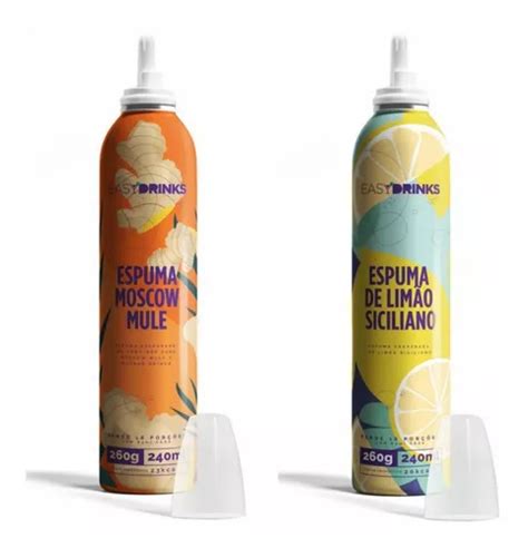 Espuma Gengibre Limão Siciliano Easy Drinks Spray 200gr Frete grátis