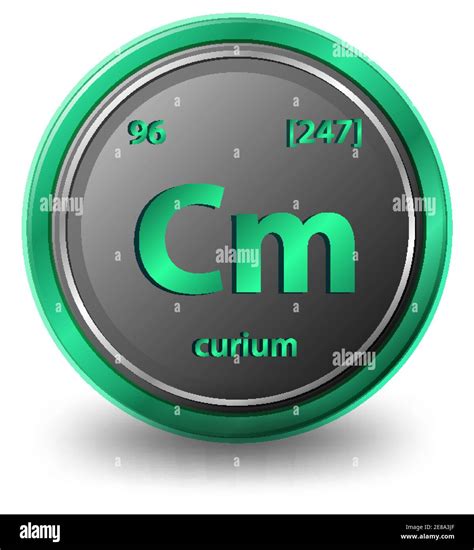 Curium Chemical Element Chemical Symbol With Atomic Number And Atomic