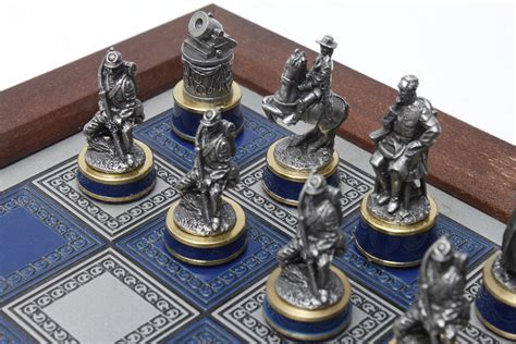 Franklin Mint Civil War Chess Set : EBTH