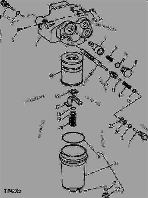 HYDRAULIC OIL FILTER 02E05 BACKHOE LOADER John Deere 415B