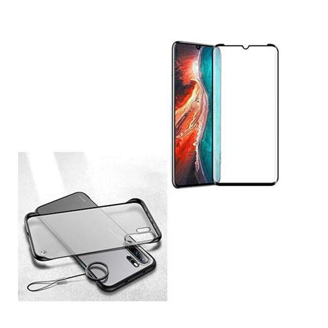 Kit Película de Vidro 5D Full Cover Capa Naked Bumper Huawei P30 Pro KuantoKusta