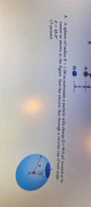 Solved A Sphere Of Radius R M Surrounds A Chegg