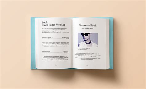 Open Hardcover Book Mockup - Mockup World