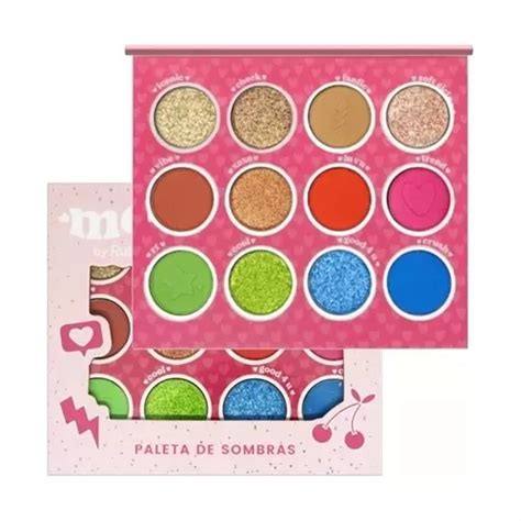 Paleta X Sombras Matte Metalicas Glitter Melu Ruby Rose Mercadolibre