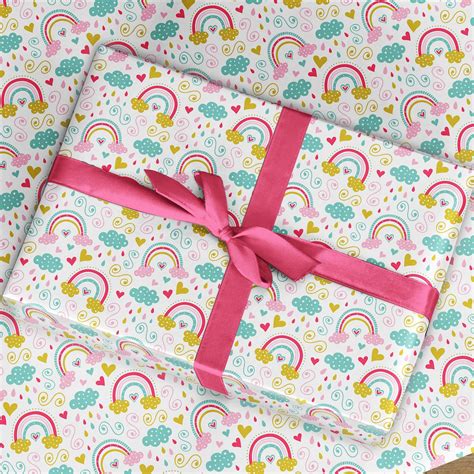 Rainbow Wrapping Paper Rainbow T Wrap Rainbow Decor Etsy