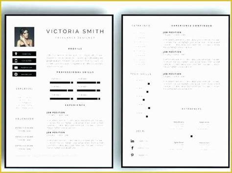 2 Page Resume Templates Free Download Of Two Page Resume Template Word Free Uni Resume Template ...