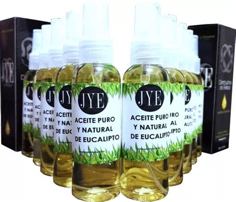 10 Botellas De Aceite Natural Jye Eucalipto Puro 600 Ml Meses Sin