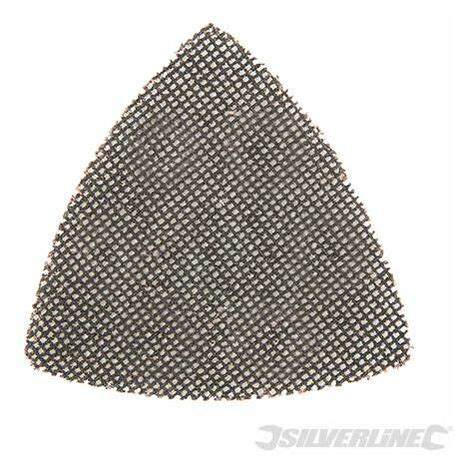 Silverline Hook Loop Mesh Triangle Sheets Mm Pk Grit