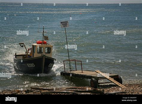 Mackerel Fishing Boats Beer Devon Uk Hi Res Stock Photography And