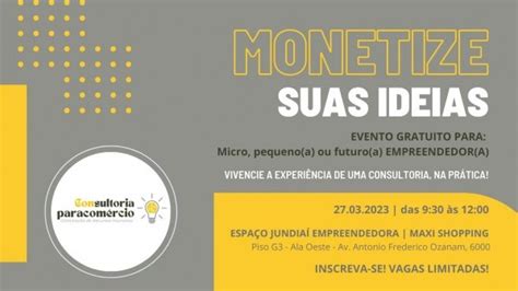 Monetize suas Ideias em Jundiaí Sympla