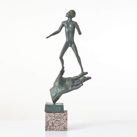 Carl Milles Efter Guds Hand Konst Skulptur Auctionet