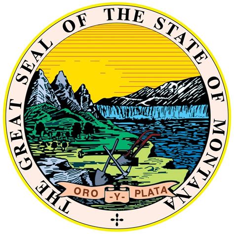 Montana Great Seal State Of United States 47443997 Vector Art At Vecteezy