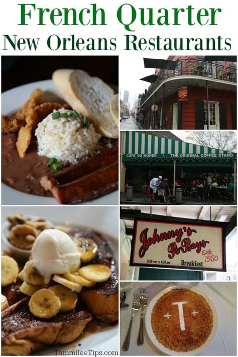 Restaurants in the French Quarter New Orleans