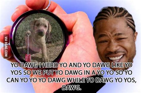 Yo Dawg We Heard You Like Yoyos So We Put A Dog In Yo Yoyo 9gag